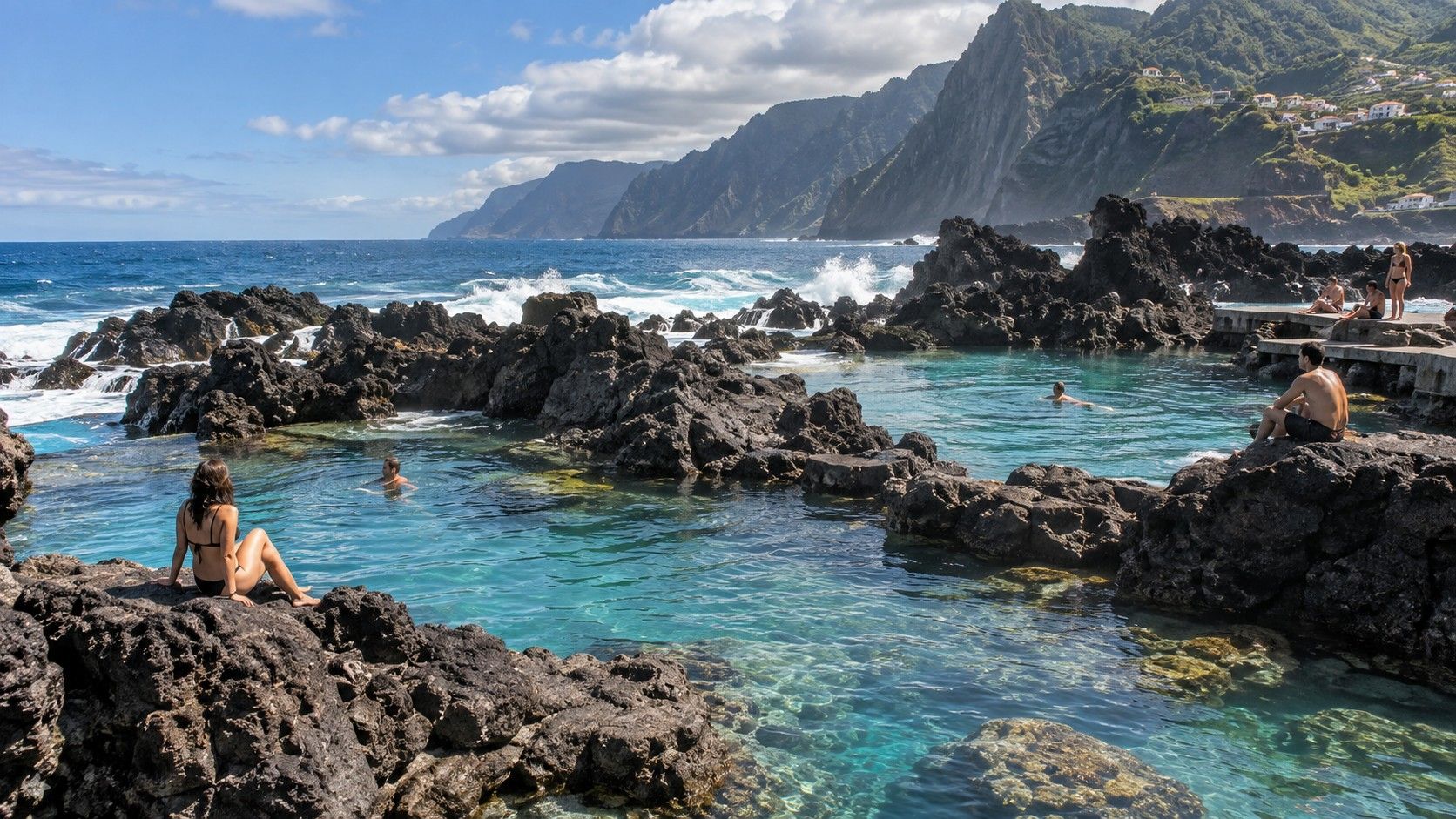 Porto Moniz natural pools on Madeira's north coast